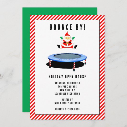 Holiday Open House 招待状 (正面/裏面)