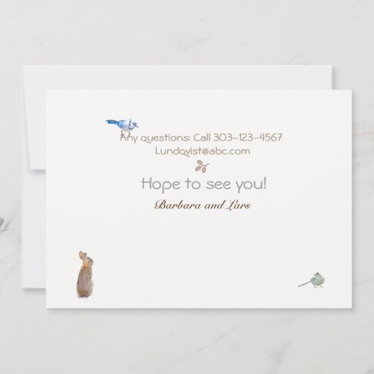 Holiday Open House：招待/カード 招待状 (裏面)