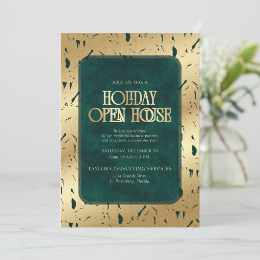Holiday Open House Invitation 招待状 (スタンド正面)
