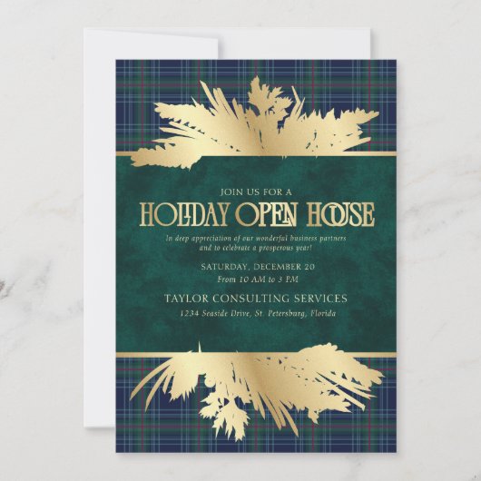 Holiday Open House Invitation 招待状 (正面)