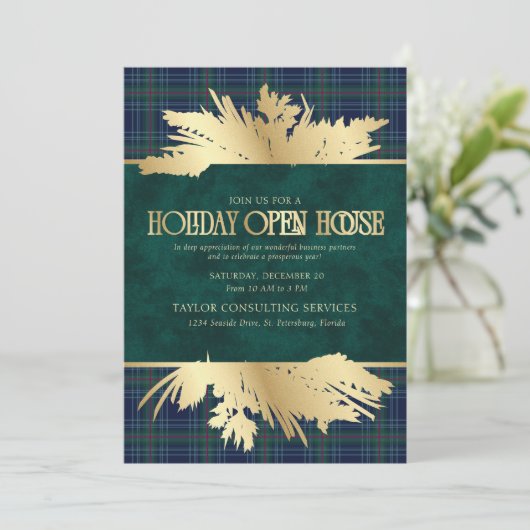 Holiday Open House Invitation 招待状 (スタンド正面)