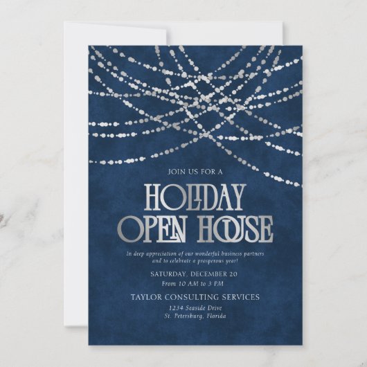Holiday Open House Invitation 招待状 (正面)