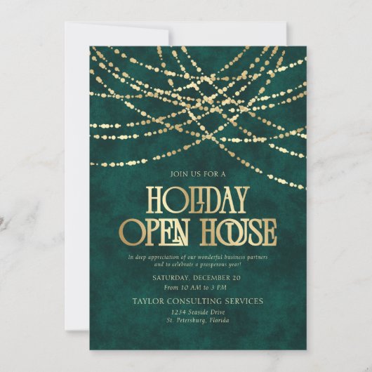 Holiday Open House Invitation 招待状 (正面)