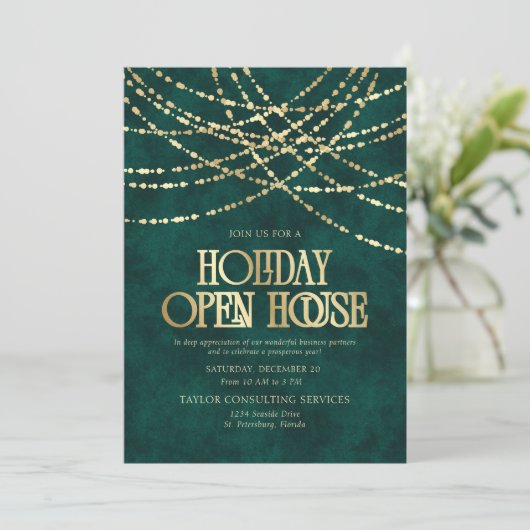 Holiday Open House Invitation 招待状 (スタンド正面)