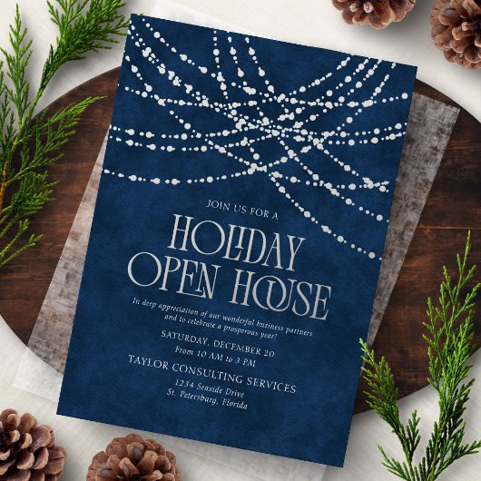 Holiday Open House Invitation 箔招待状