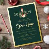 Holiday Open House Nutcracker Christmas Party 箔招待状
