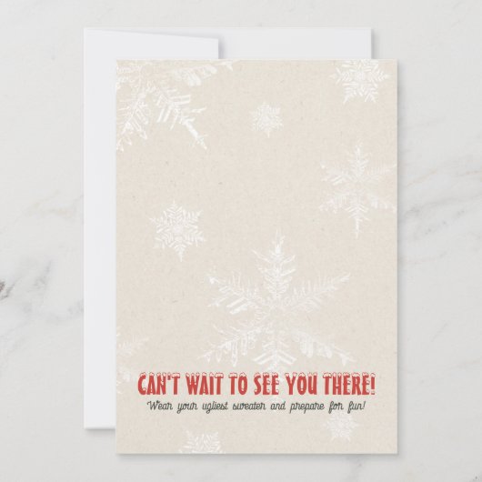 Holiday Open House Vintage Elves  招待状 (裏面)