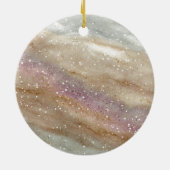 Holiday Ornament – Merry Christmas or Your Message セラミックオーナメント (裏面)