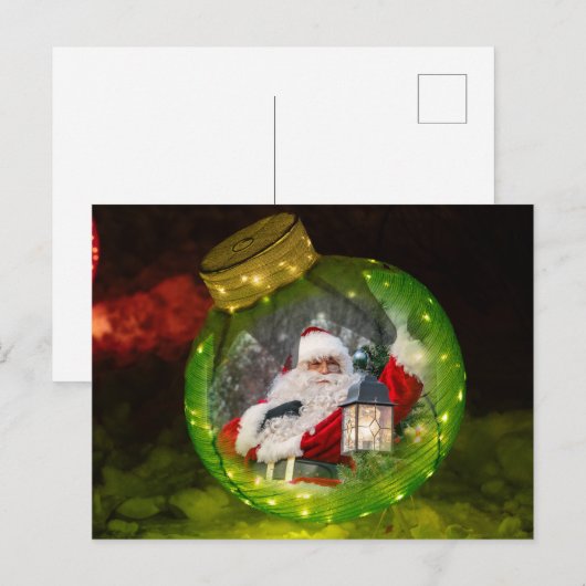 Holiday Ornament Template ポストカード (正面/裏面)