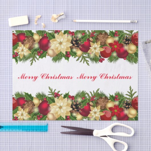 Holiday Ornamental Garland 薄葉紙 (クラフト)