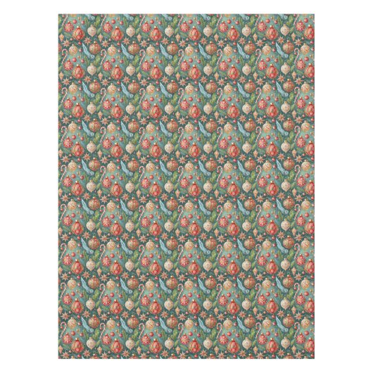 Holiday Ornaments テーブルクロス (正面)