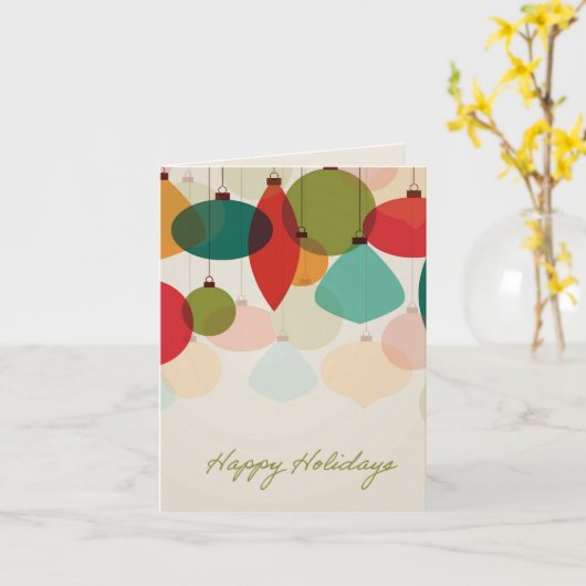Holiday Ornaments Card カード (黄色い花)