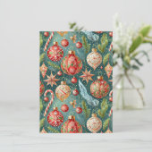 Holiday Ornaments Party Invitation 招待状 (スタンド正面)