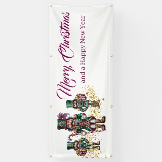 Holiday Outdoor Banner Nutcracker 横断幕 (縦)