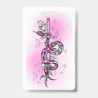 holiday package with snake バッジ