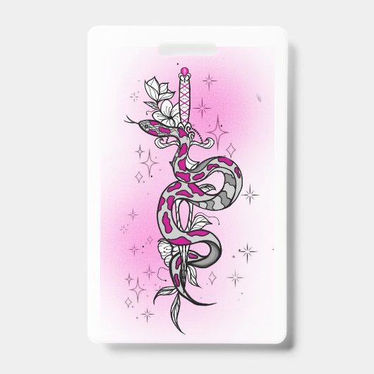 holiday package with snake バッジ (正面)