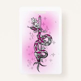 holiday package with snake バッジ