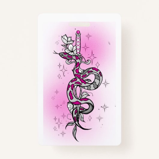 holiday package with snake バッジ (正面)