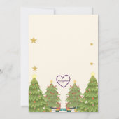 Holiday Pajama Pizza Birthday Party, reindeer 招待状 (裏面)