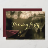 Holiday Party (企業の)カードby RoseWrites 招待状 (正面/裏面)