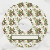 Holiday Party Drink Marker, Hostess Gift Idea ワイングラスタグ (正面)