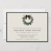 Holiday Party Festive Corporate Business Christmas 招待状 (正面)