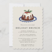 Holiday Party Festive Holiday Brunch Christmas 招待状 (正面)