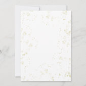 Holiday Party Gold Calligraphy Script Custom 招待状 (裏面)