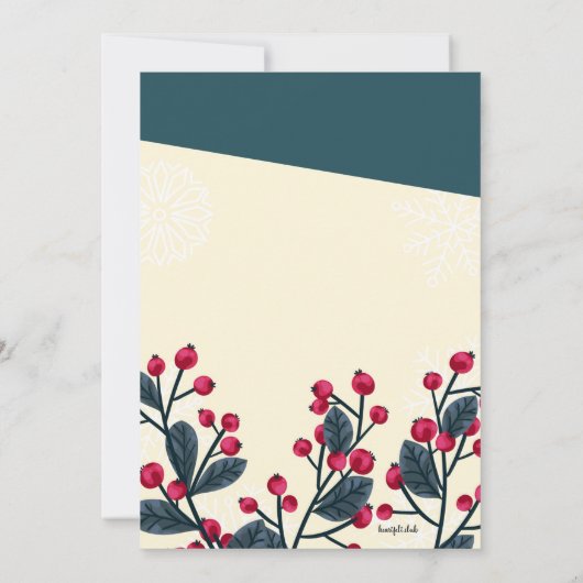 Holiday Party Invitation 招待状 (裏面)