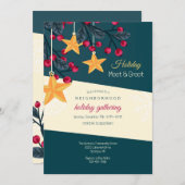 Holiday Party Invitation 招待状 (正面/裏面)