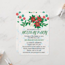 Holiday Party Invitation Card 招待状