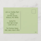 Holiday party invite! Customized Postcard シーズンポストカード (裏面)