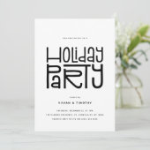 Holiday Party Modern Christmas 招待状 (スタンド正面)