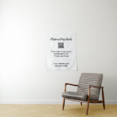 Holiday party Scan QR code details website social  タペストリー (インサイチュ)