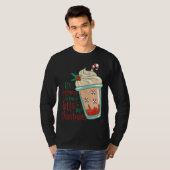 Holiday Peppermint Candy Cane Coffee Graphic Tees Tシャツ (正面フル)