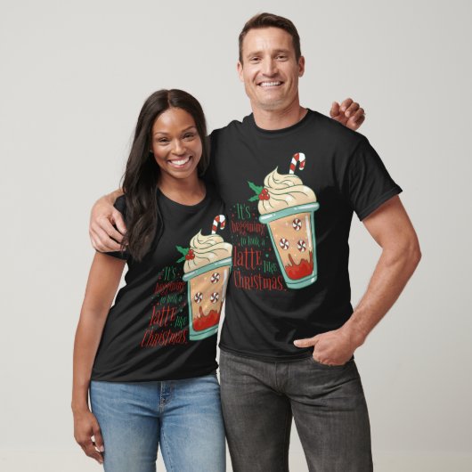 Holiday Peppermint Candy Cane Coffee Graphic Tees Tシャツ (ユニセックス)