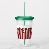 Holiday Peppermint Tumbler アクリルタンブラー (正面)