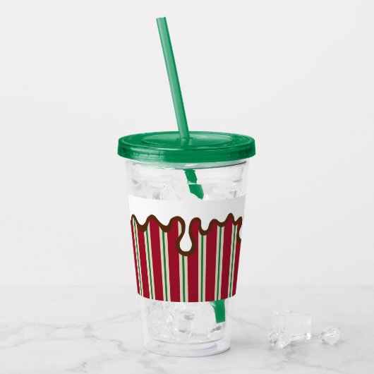 Holiday Peppermint Tumbler アクリルタンブラー (アイス正面)
