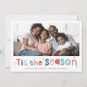 HOLIDAY PHOTOおもしろいクリスマス引用文この季節 シーズンカード (正面)