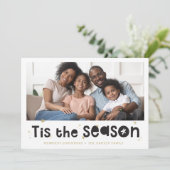 HOLIDAY PHOTOおもしろいクリスマス引用文この季節 シーズンカード (スタンド正面)