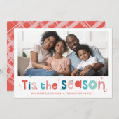 HOLIDAY PHOTOおもしろいクリスマス引用文この季節 シーズンカード (正面/裏面)