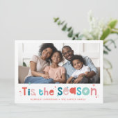 HOLIDAY PHOTOおもしろいクリスマス引用文この季節 シーズンカード (スタンド正面)