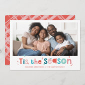 HOLIDAY PHOTOおもしろいクリスマス引用文この季節 シーズンカード (正面/裏面)