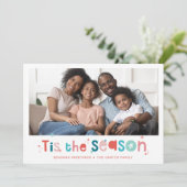 HOLIDAY PHOTOおもしろいクリスマス引用文この季節 シーズンカード (スタンド正面)