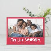 HOLIDAY PHOTOおもしろい型ブライトティザシーズンレッド シーズンカード (スタンド正面)