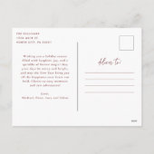 Holiday Photoはがき赤これがJoy シーズンポストカード (裏面)