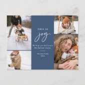 Holiday Photoはがき青これがJoy シーズンポストカード (正面)