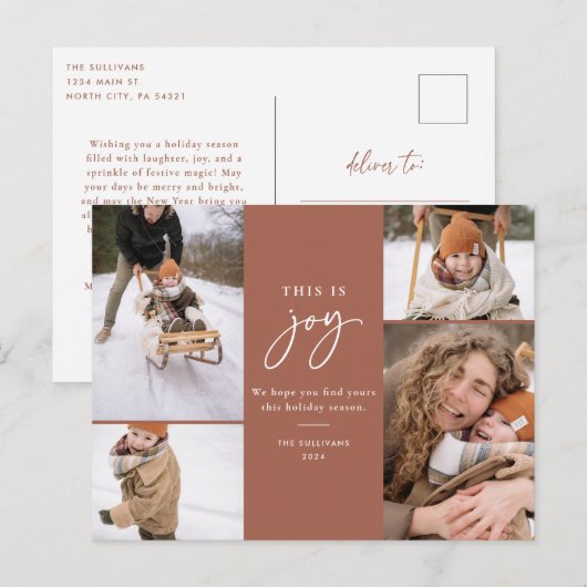 Holiday Photoはがき シーズンポストカード (正面/裏面)