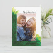 Holiday Photo Card *パインターリーツリー* 招待状 (スタンド正面)