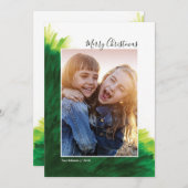 Holiday Photo Card *パインターリーツリー* 招待状 (正面/裏面)